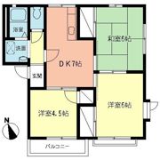 メゾン中村Aの間取り画像