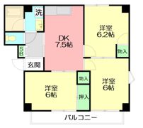 カインド不二No.3の間取り画像