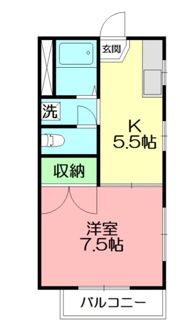 シオン藤沢Aの間取り画像