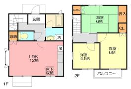メルベーユ弥生台A棟の間取り画像