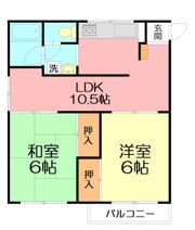 矢沢荘の間取り画像