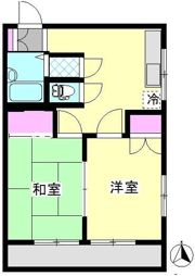 ゼフィールマンションB棟の間取り画像