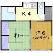 浅田貸家2号棟の間取り画像