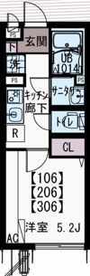 IXO国分北の間取り画像