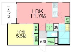 Glicina Kの間取り画像
