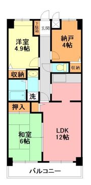 エルメゾンの間取り画像