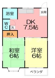 クレア大清水Bの間取り画像