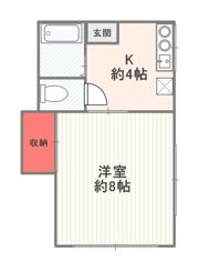 コーポfの間取り画像