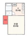コーポfの間取り画像