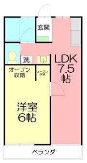 百奈ハイツの間取り画像
