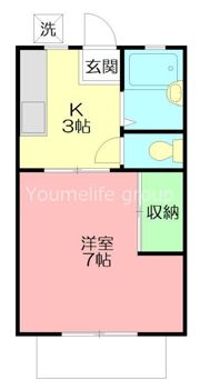 コーポシティ1の間取り画像