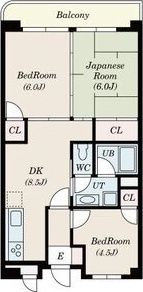 蛍田マンションの間取り画像
