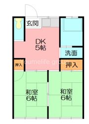瀧本荘の間取り画像