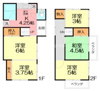 かしわ台戸建の間取り画像