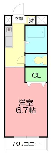 ヒルサイドハウスの間取り画像