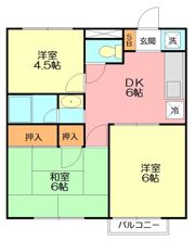 ディアコート開成IIBの間取り画像