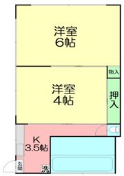 第1オキタハイムの間取り画像