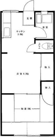 ハイツ光の間取り画像
