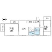 藤沢フラワーマンションの間取り画像