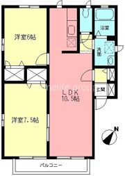 エスポワール立野Cの間取り画像