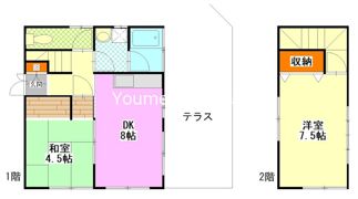 七沢貸家の間取り画像