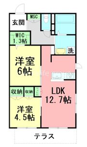 maison de 風花の間取り画像
