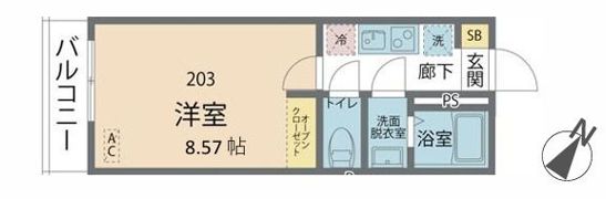 カインドネス小田急相模原IIの間取り画像