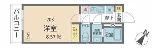 カインドネス小田急相模原IIの間取り画像