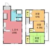 海老名市大谷北3丁目戸建の間取り画像