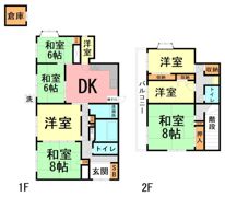 善波貸家の間取り画像
