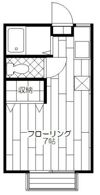 ハイツミヤの間取り画像