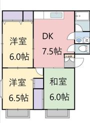 湘南フラワーハイツ1号棟の間取り画像