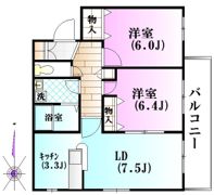 メゾンベールIIの間取り画像