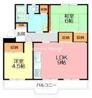 平塚高村団地 49号棟の間取り画像