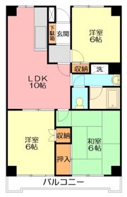 パルハウス萩原の間取り画像