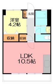 サザンマンションAの間取り画像