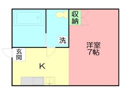 東海大ハイムIIの間取り画像