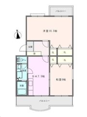 宮ノ脇マンションの間取り画像