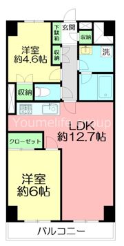 ルックハイツ江ノ島の間取り画像