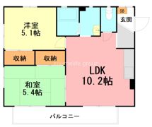 ミラフローレス藤が谷の間取り画像