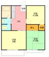 金平ハイツの間取り画像