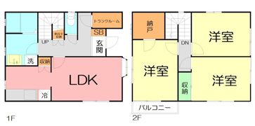 愛名久保邸の間取り画像