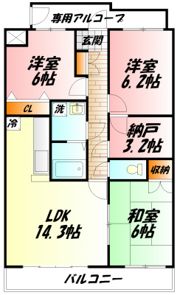 フロラシオンの間取り画像
