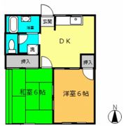コーポ清水の間取り画像