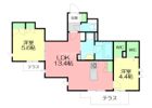 辻堂元町メゾンフォーサイトの間取り画像