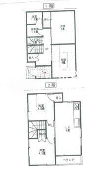 片岡貸家の間取り画像