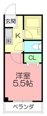 タミーハイツ本厚木の間取り画像