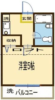 レオパレス戸塚エクセル第8の間取り画像