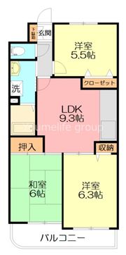 フェリースいずみ中央の間取り画像