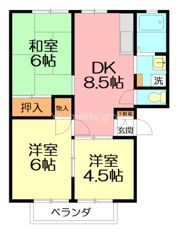 アーバンさつきの間取り画像